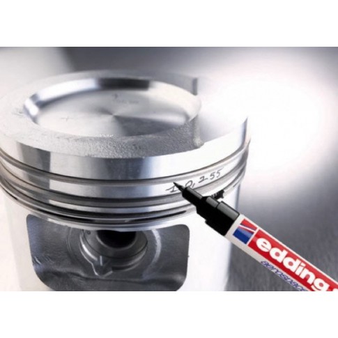 ปากกาเขียนโลหะ EDDING 8404 Aerospace Marker สีดำ (2 แท่ง/แพ็ค) - Image 6