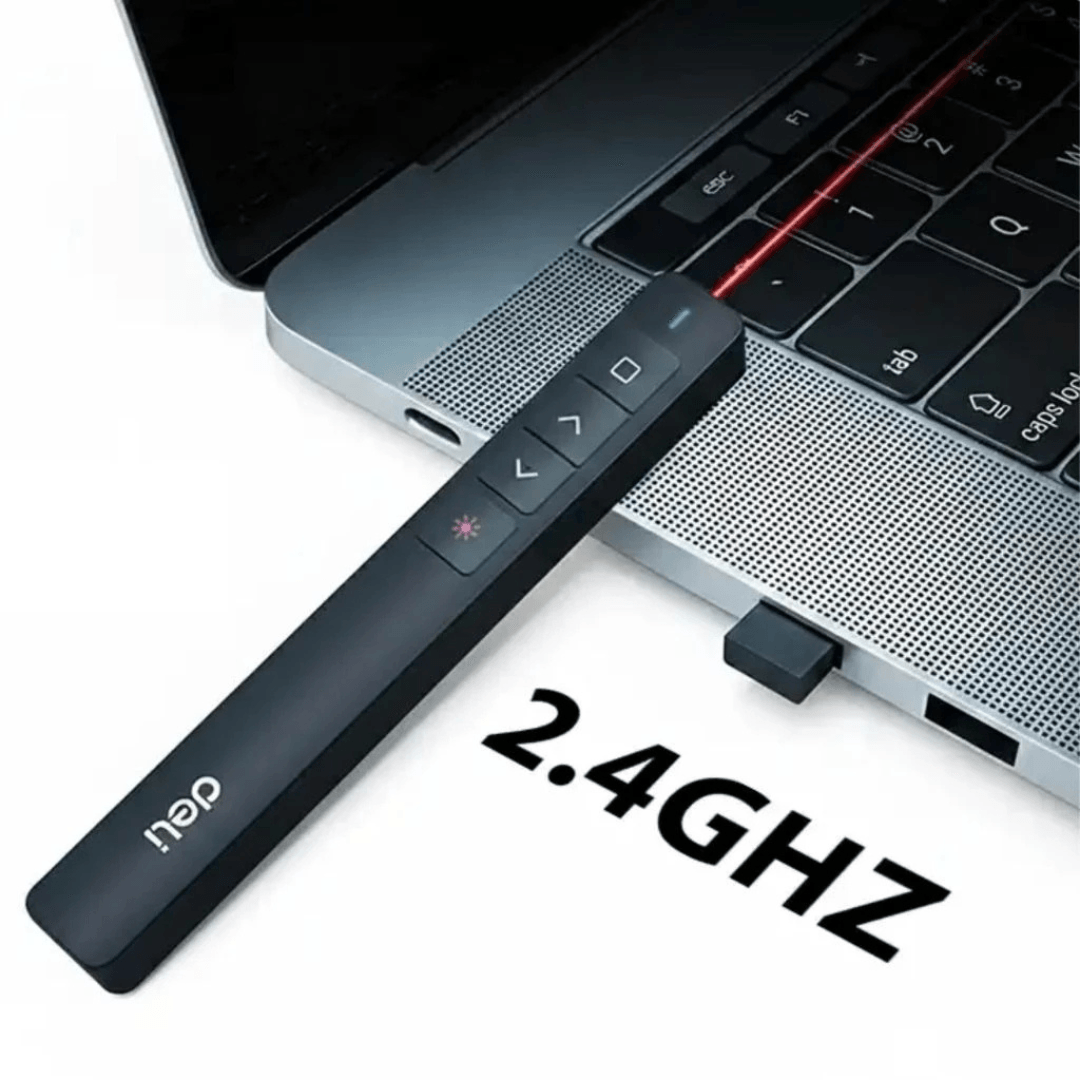 DELI ปากกาเลเซอร์พอยเตอร์ S001 (Laser Pointer) ไร้สาย 2.4GHz 100เมตร - Image 3