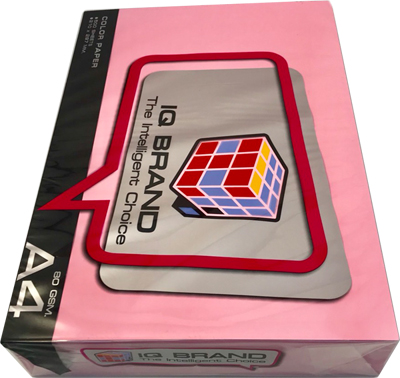 IQ BRAND กระดาษสี 80 แกรม A4 สีชมพูเข้ม P2 - Image 3