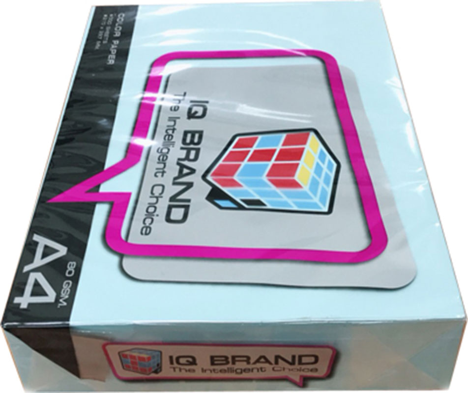 กระดาษสีถ่ายเอกสารไอคิว 80 แกรม A4 สีฟ้าอ่อน B2(500แผ่น) - Image 3