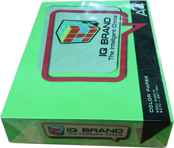 กระดาษสี IQ 80 แกรม A4 สีเขียวเข้ม PARROT #21 (500 แผ่น/รีม) - Image 2