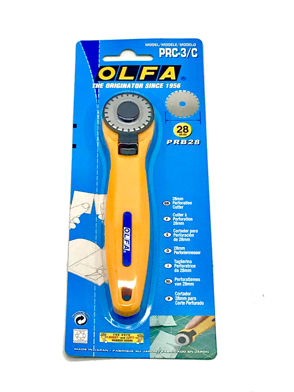 ใบมีดคัตเตอร์ตัดปรุ PRB28-2 สำหรับ OLFA PRC-3 ,RTY-1G แพ็คละ 2 ใบ - Image 6