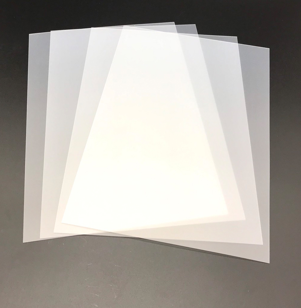 ปกพลาสติก PP สีขาวขุ่น ลายเม็ดทราย A4 หนา 0.55 มม.100แผ่น - Image 4