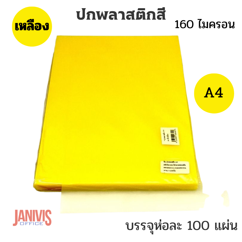 ปกพลาสติกสี A4 160ไมครอน หลากสี (100 แผ่น/ห่อ) - Image 12
