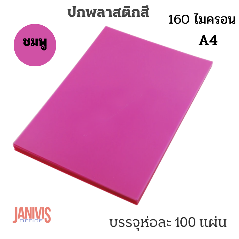 ปกพลาสติกสี A4 160ไมครอน หลากสี (100 แผ่น/ห่อ) - Image 18