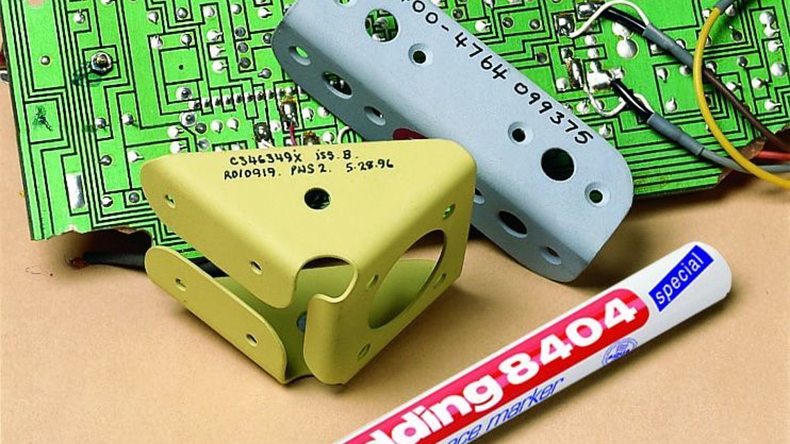 ปากกาเขียนโลหะ EDDING 8404 Aerospace Marker สีดำ (2 แท่ง/แพ็ค) - Image 3