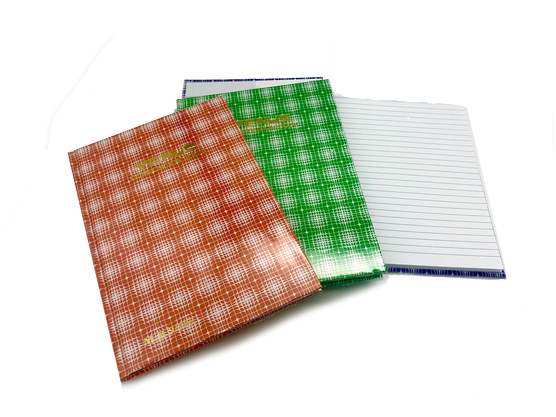 VENUS สมุดปกแข็งลายสก็อต หุ้มปกพลาสติก วีนัส 100แกรม 9/100 (3 เล่ม/แพ็ค) - Image 6