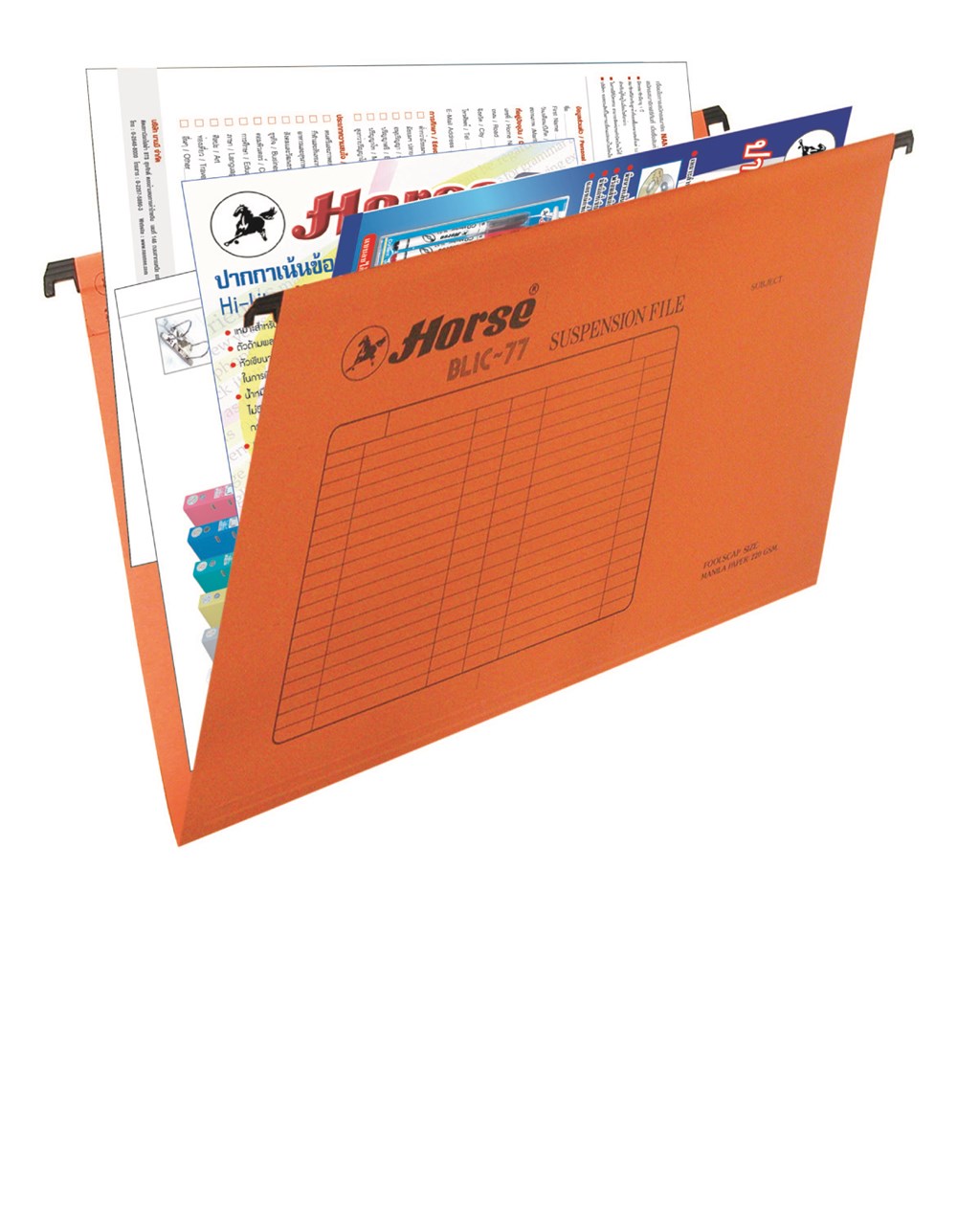 แฟ้มแขวน ตราม้า H-77 HANGING FILE - Image 2