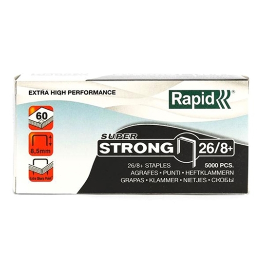 ลวดเย็บ ราปิด 26/8+( RAPID 26/6) 5,000 ตัว/กล่อง