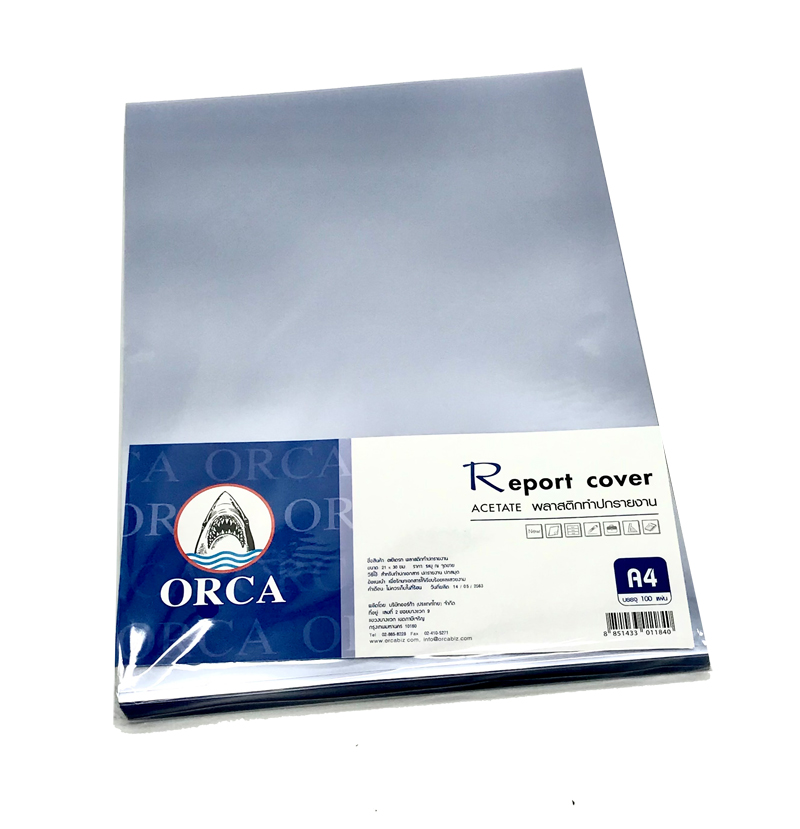 ORCA ปกพลาสติกใส 140 ไมครอน A4 ออร์ก้า (100 แผ่น/แพ็ค) - Image 4