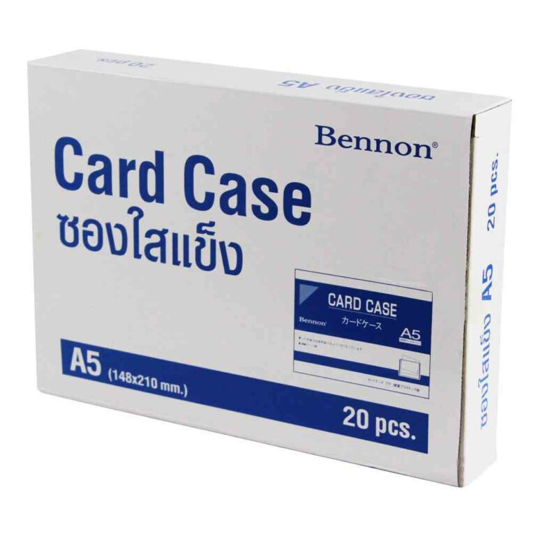 ซองเอกสารพลาสติกแข็ง เบนน่อน A5 BENNON CARD CASE - Image 4