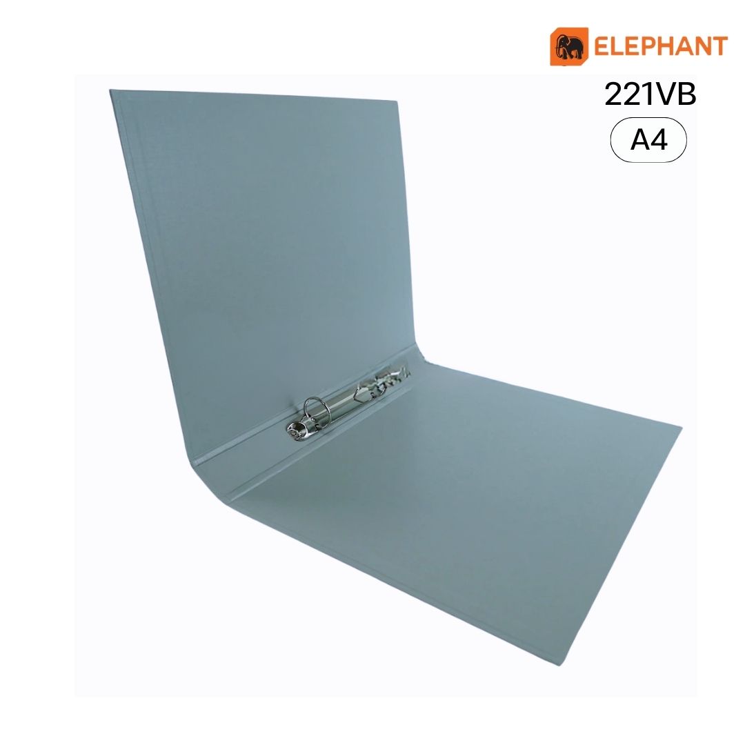 Elephant แฟ้ม 2 ห่วง ตราช้าง 221VB สัน 3.5 ซม. สีเทา - Image 2